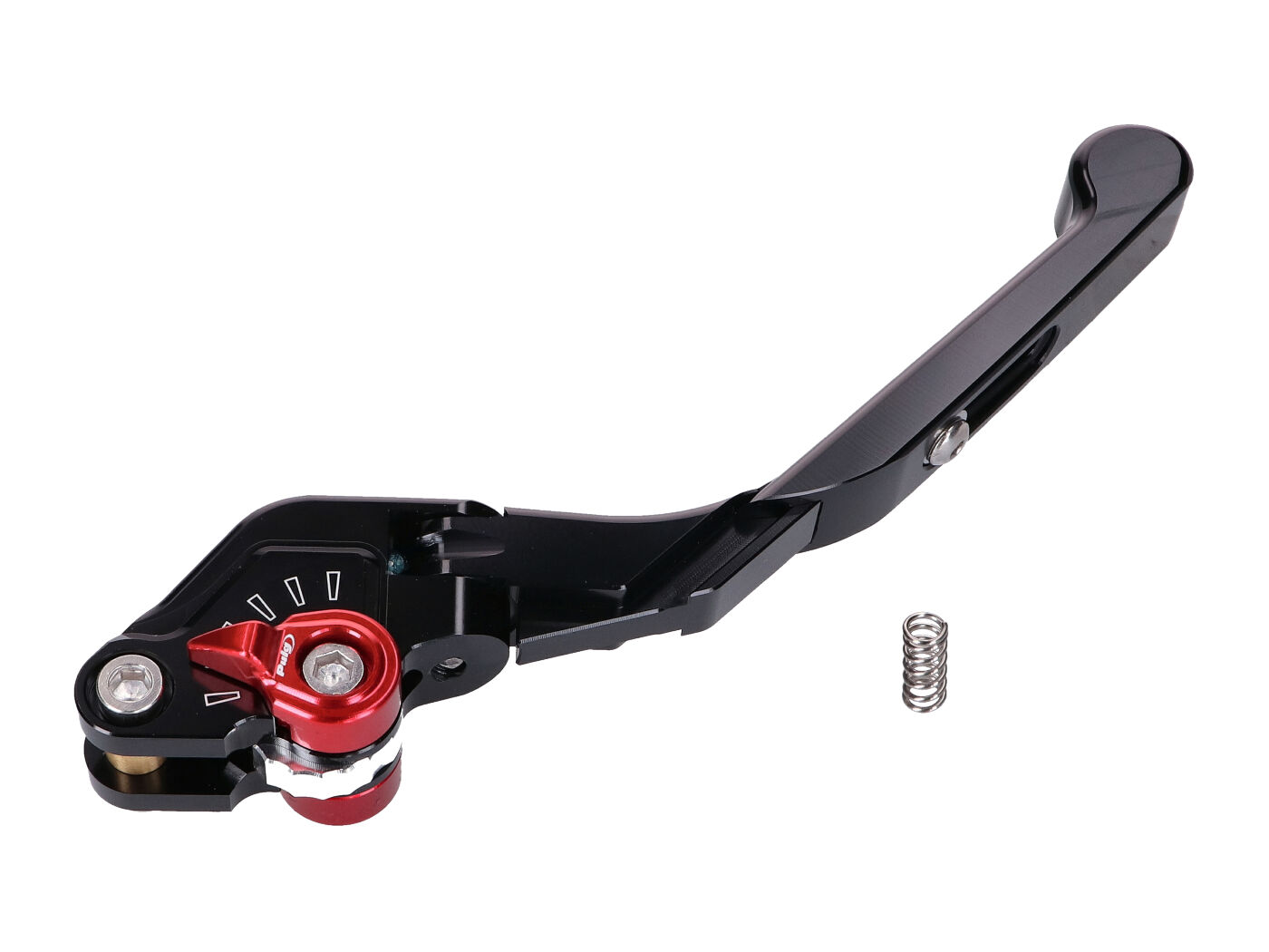 Puig 29NNR 2.0 Extendable Folding Clutch Lever with Red Selector Black 