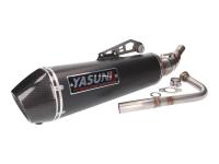 exhaust Yasuni Scooter 4 Black Edition for Honda PCX 125ccm ABS Euro4 2017-2020