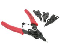 snap-lock ring pliers tool kit 10-50mm - 4 interchangeable tips