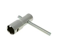 spark plug tool / socket / wrench 3-in-1 (16mm, 18mm, 21mm)