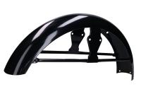 front fender / mudguard with strut, black glossy for Simson S50, S51, S70