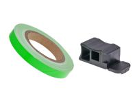 rim tape / wheel stripe 7mm - lime green - 600cm