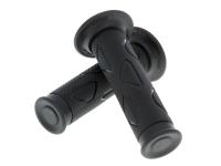 handlebar rubber grip set black