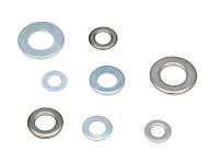 flat washers DIN125 zinc plated / galvanized or stainless steel - 100 pcs.