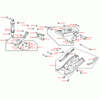 F18 swing arm & rear shock absorber
