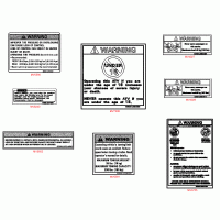 F26 stickers / labels / information signs