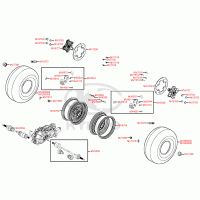 F07 front wheels with brake, drive / driving / transmission shaft