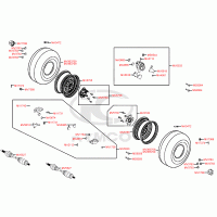 F08 rear wheels with brake, drive / driving / transmission shaft