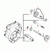 E08 transmission, transmission / gear box cover