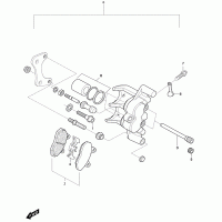 F52 brake caliper rear (floating caliper)