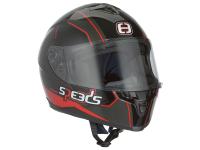 helmet Speeds full face Race II Graphic black / titanium / red size XS (53-54cm)