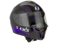 helmet Speeds full face Race II Graphic black / titanium / blue