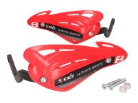 handguards / hand protector set Speeds red for handlebar with M8 inside thread