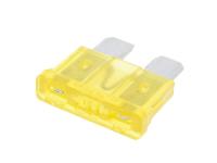 blade fuse flat 19.2mm 20A yellow in color