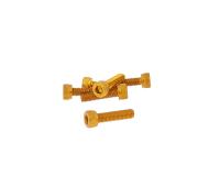 hexagon socket screw set - anodized aluminum gold - 6 pcs - M5x20 - styling