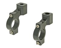mirror mounting clamp aluminum, different thread sizes for 22mm handlebars