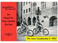 Zündapp new Combinette S-1957 original brochure A5 English component features for vehicle brand vehicles String