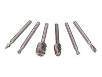 milling cutter tool set / dremel end mill bit set HSS 3,17mm 6-part