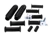 frame, gearshift, kick starter, handlebar, front fork rubber parts set 10-piece for Simson S50, S51, S53, S70, S83