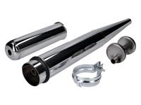 resonance exhaust pipe 28mm chrome for Simson S50, S51, S53, S70, S83, SR50, SR80, KR51/2 Schwalbe