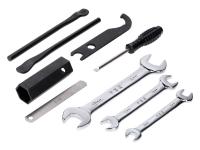 tool kit 2 tire levers 0.40mm feeler gauge open-end wrench 8/9mm 10/13mm 17/19mm for Zündapp, Kreidler, Hercules Prima M MK K KX, Simson, Puch Puch, Miele, DKW, KTM, Rixe, Sachs, Piaggio Ciao