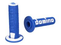 handlebar grip set Domino A360 off-road blue / white