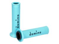 grips set Domino A010 On-Road turquoise / black with open ends