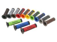 handlebar grip set Domino A350 on-road two-colored open end grips
