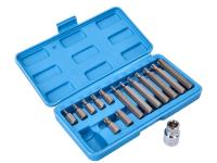 TX bit set and wrench socket 1/2 inch 15-piece
