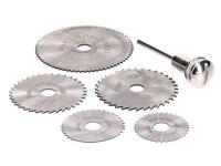 HSS saw blades for rotary grinder Silverline 6-piece set D=22, 25, 32, 35 and 44mm
