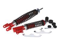 shock absorber kit front & rear Carbone Sport red / black for Vespa PK 50 1990-, PK 80/100/125