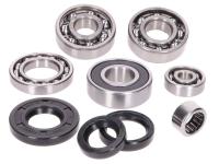 engine bearing set w/ oil seals for Vespa Smallframe 20mm 50, S, N, R, L, Special, Elestart, PK, 80, 90, 125