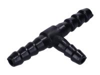 fuel hose T-piece / T-fitting black 6mm