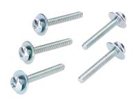 clutch spring screws M5x35 and washers 5-piece set for Derbi D50B0, EBE, EBS