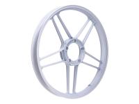 Wheel aluminum white glossy 17 inch black front, rear for Puch Maxi