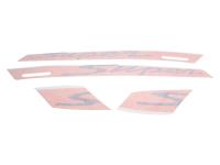 decal set / sticker set "Super" OEM orange color for Vespa GTS Super Sport 85/B