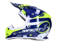helmet Motocross Trendy T-902 Mach-1 blue / yellow - different sizes