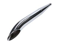 exhaust swiing side pipe 28/60mm chrome moped universal