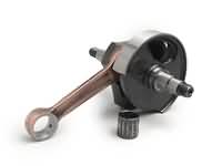 Crankshaft -BGM ORIGINAL Standard (rotary valve), 51mm stroke, 97mm conrod- conversion Vespa PK50 XL/XL2 to 125ccm (Ø 20mm cone)