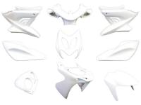 fairing kit EDGE 9-piece white matt for Yamaha Aerox, MBK Nitro