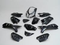 fairing kit EDGE 13-piece black metallic for Peugeot Speedfight 2