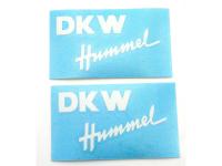 Frame sticker set white decor lettering Germany for DKW Hummel