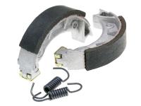 brake shoe set Polini 90x18mm w/ springs for drum brake for Piaggio / Vespa Ciao, Bravo, Grillo, SI, Vespino