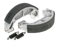 brake shoe set Polini 100x20mm w/ springs for drum brake for Piaggio Quartz, Zip Base 50, Sfera 50/80