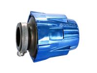 air filter Polini D.46 straight air box 46mm chromed blue