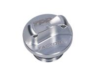 oil filler plug CNC TPR Factory silver M16 w/ sealing ring for Minarelli AM3, AM4, AM5, AM6