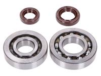 crankshaft bearing set Naraku SKF, FKM Premium C3 for Kymco, SYM horizontal