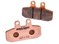 brake pads Naraku sintered for Aprilia, Honda, Derbi, Malaguti