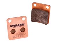 brake pads Naraku sintered for Peugeot Vivacity, Hyosung 450, REX, Yamaha YFM