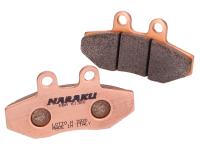 brake pads Naraku sintered for MBK Flame XC125, Yamaha Cygnus XC125